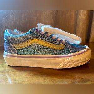 Girls Sparkle Vans Size 11.5